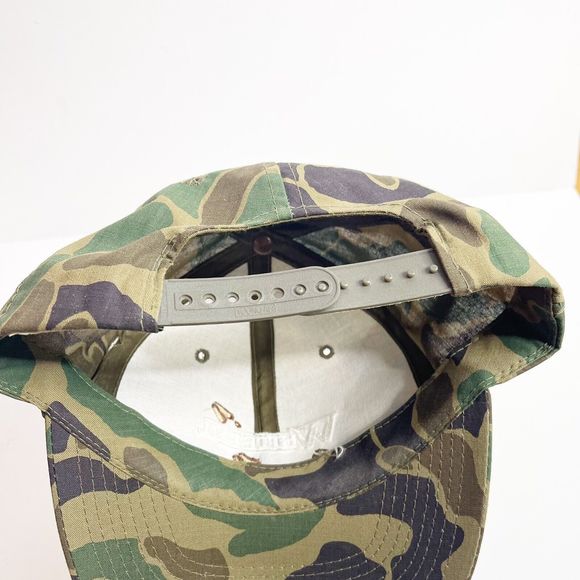 Vintage Whitetail Camouflage Embroidered Hat Hunting Made In USA Baseball Cap - Picture 3 of 4